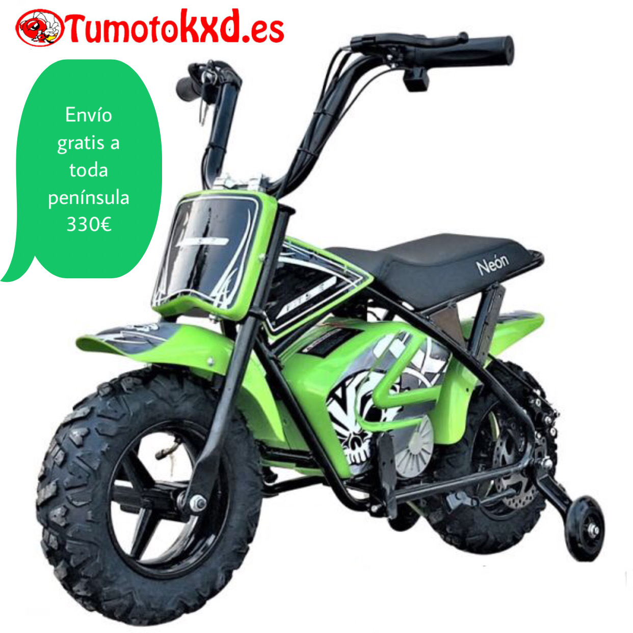 Mini moto Eléctrica Infantil Neón 250W